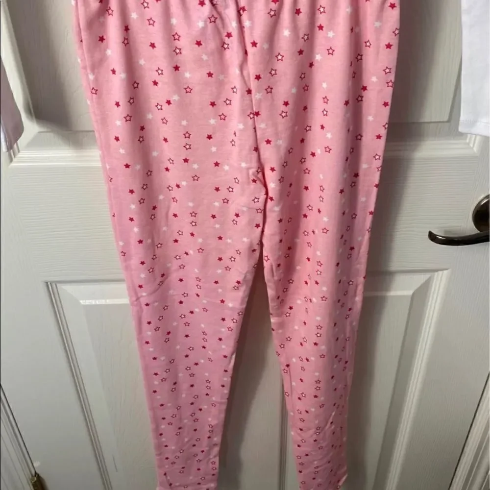 BEBE Girls Size 14/16  - 2 Pc Star Print Pajama Pants Set